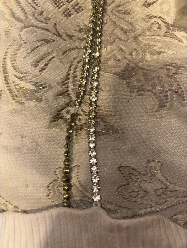LF Stores White Cropped Ribbed Tank Top With Diamond Straps (Brand new) - Image 5