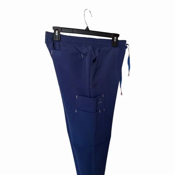 Dolan Scrub Jogger Pants Navy Drawstring Cargo Pocket Medical Uniform Women’s SM - Image 11