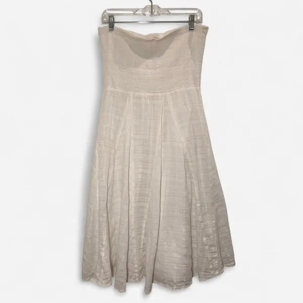Free People Vintage White Midi/Maxi Skirt | Convertible Cotton boho whimsy small - Image 2