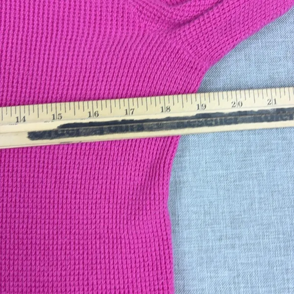 Lauren Ralph Lauren Sweater Womens M Pink Cowl Neck Waffle Knit Pullover - Image 5