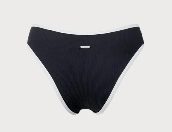berlook Contrast Trim Bikini Bottom ONLY 61 White Size M - Image 8