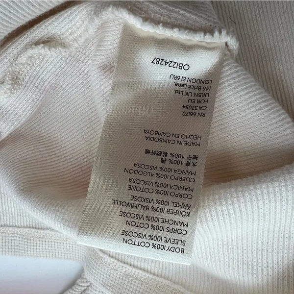 Anthropologie‎ vintage floral thermal top oversized sz M - Image 5