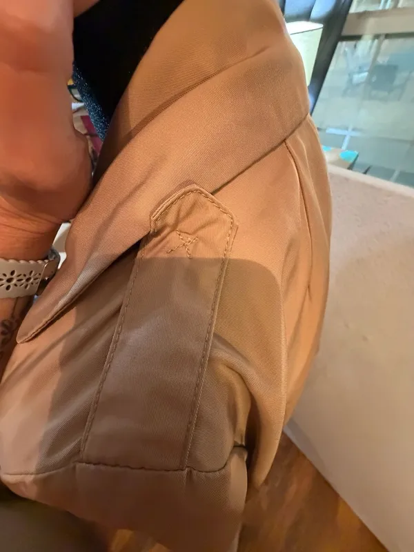 Zara Basic Tan Trench Coat Size XS - Image 2
