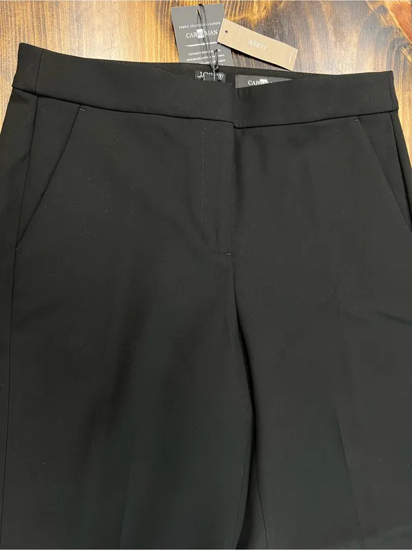 J. Crew Kate straight-leg pant in four-season stretch in Black Size 8 NWT - Image 8