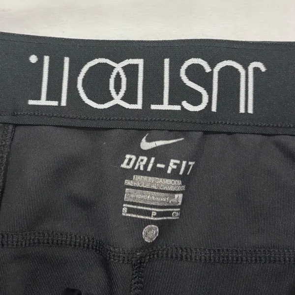 Nike Dri-FIT Women Black Cropped Running Leggings Just Do It - Image 4