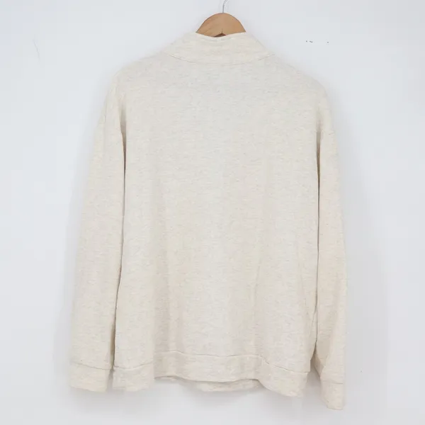 Unbranded Sweatshirt Womens L Mama Life Graphic Oatmeal Quarter Zip Excellent - Image 5
