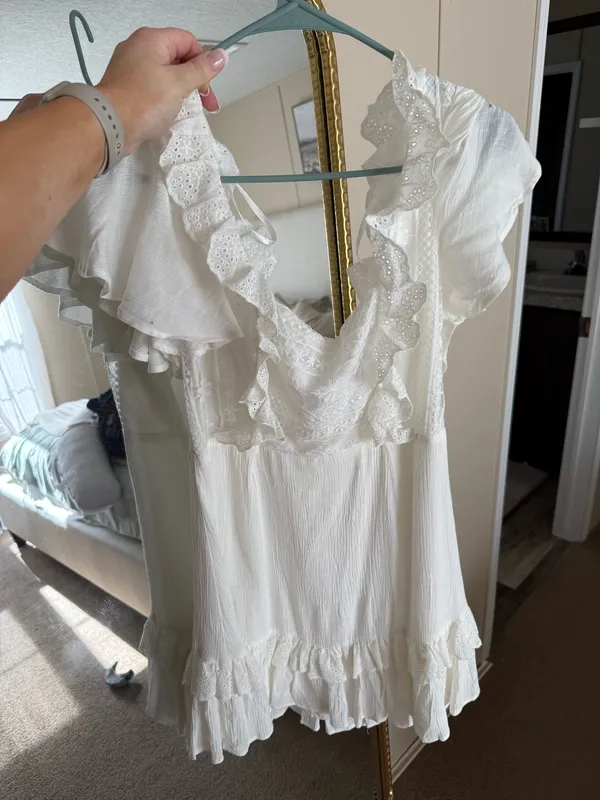 Hello Molly Dress Mini White - Image 4