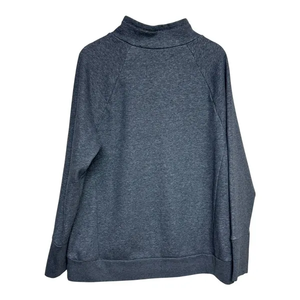 Fabletics Gray‎ Mock Neck Long Sleeve Sweatshirt Pullover Top XL - Image 4