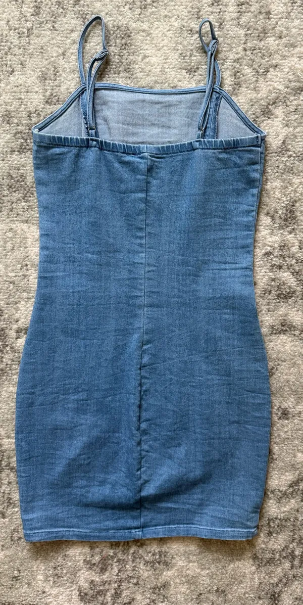 Iris Denim mini dress - Image 2
