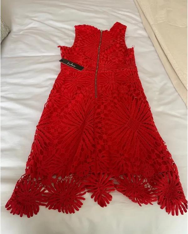 Red Lulus Dress Mini - Image 3
