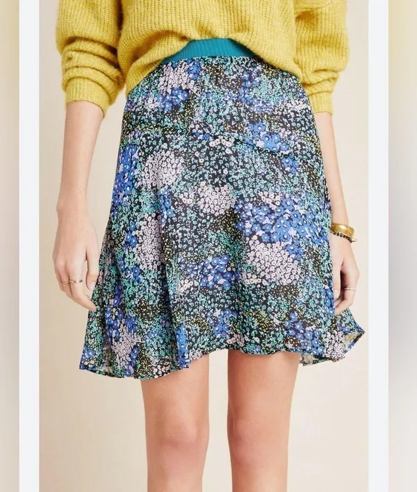 Anthropologie Maeve Floral Kerry Mini Skirt 348 - Image 2