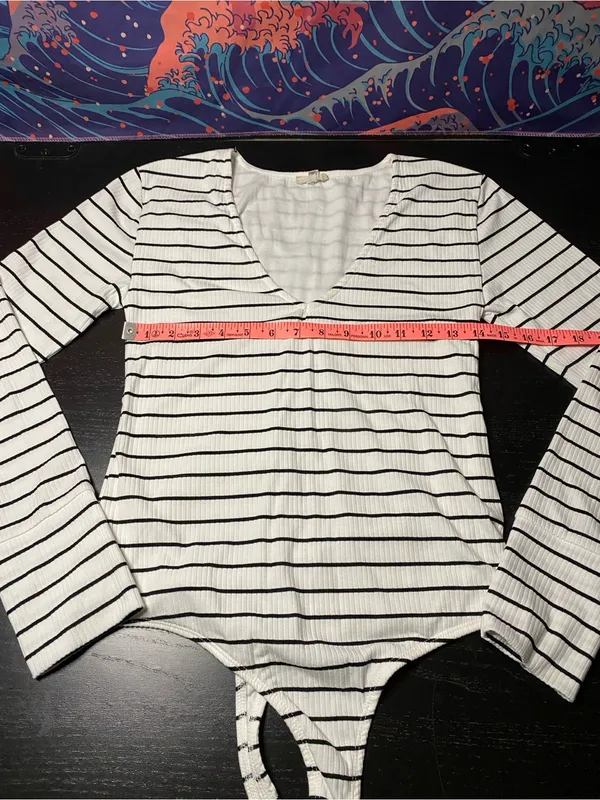 Pilcro White Ribbed Crewneck Top - Image 3