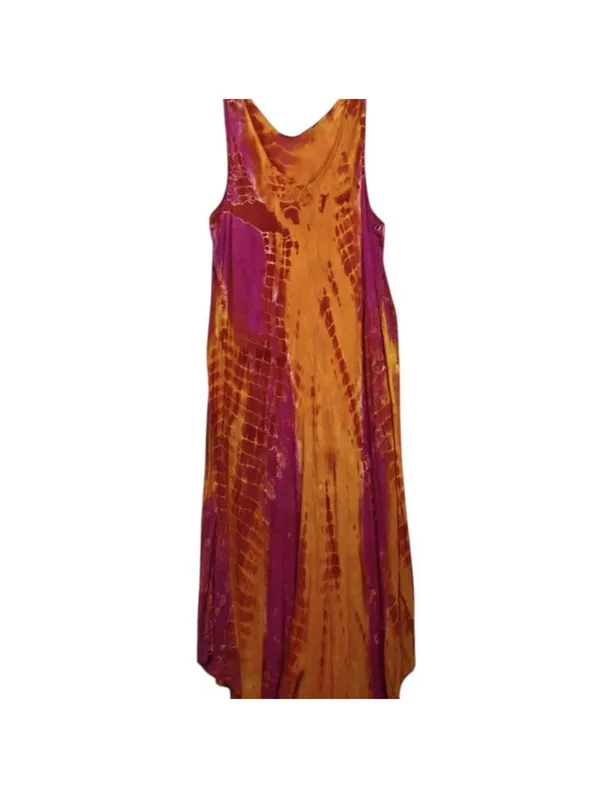 Women's Multi and Orange Dress Size M - Image 2