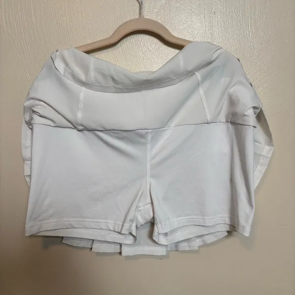 Bolle Women's‎ Skort Tennis Pickleball Athletic Pleated White Shorts Size XL - Image 5