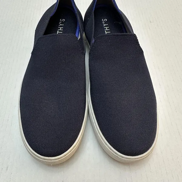 Rothys The City Slip On Shoes Womens Size 11 Navy Blue Knit Eco‎ Friendly Casual - Image 7