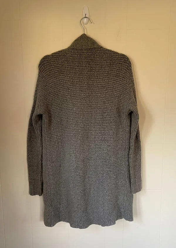 American Eagle Outfitters open front knit cardigan grey cozy long Women’s sz XS - Image 4