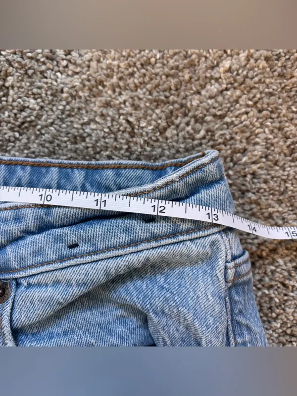 Abercrombie & Fitch Vintage Straight Jeans High Rise 26 2R Distressed - Image 4