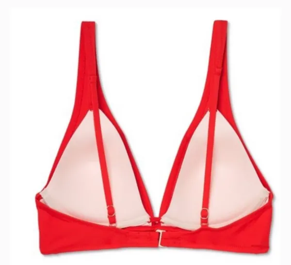 Shade & Shore Target Red Push Up Bikini Top - Image 3