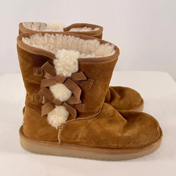 Koolaburra by UGG‎ Bow Pull On Boots in Brown Size 6 - Image 3