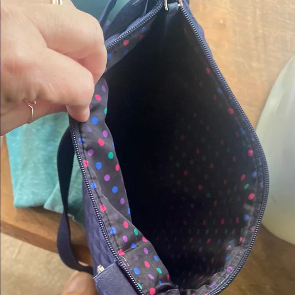 Vera Bradley Navy Quilted Crossbody Bag - Image 4