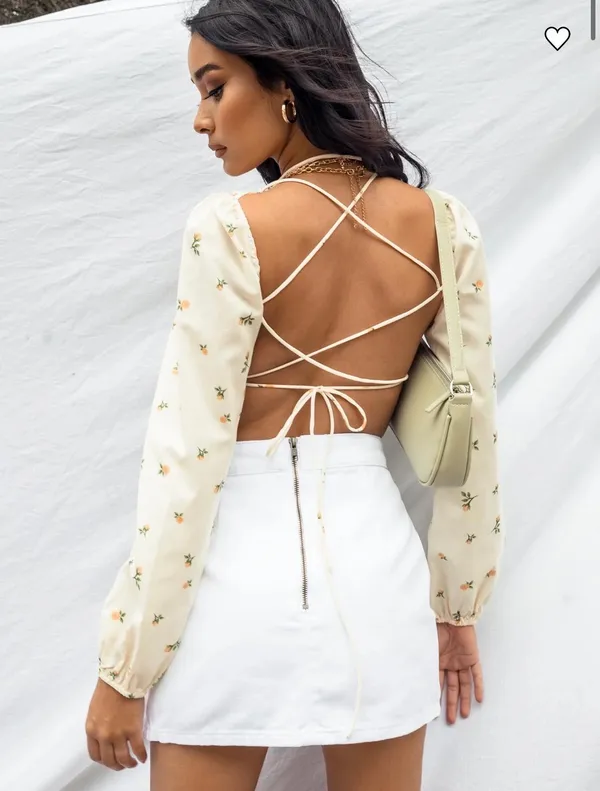 Princess Polly Crop Long Sleeve Top - Image 2