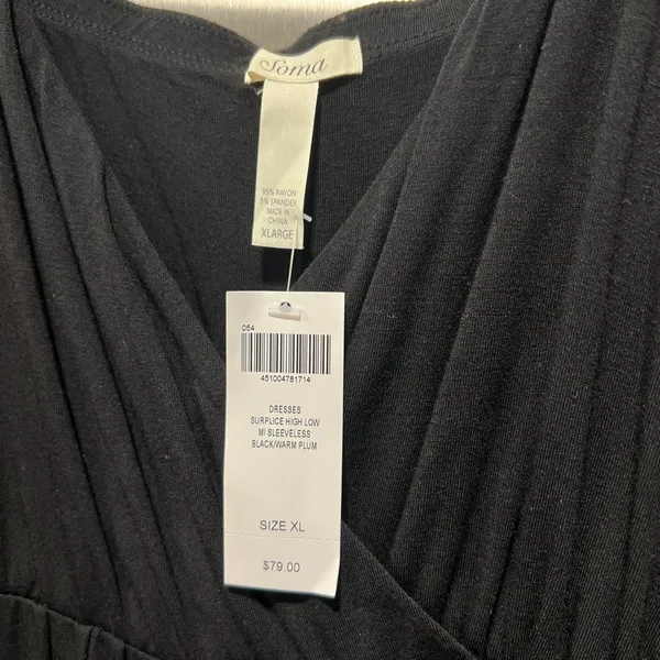 Soma black purple dress size XL‎ nwt - Image 4