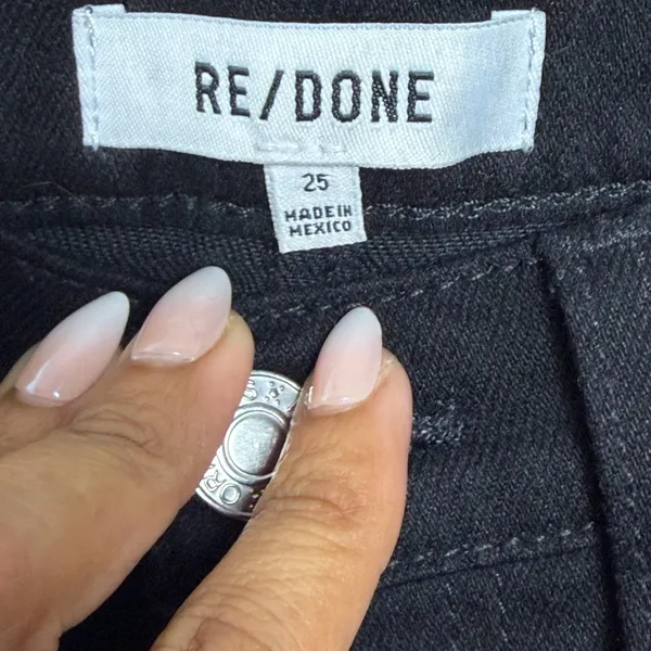 RE/DONE Black Straight Black Jet Jeans - Image 8