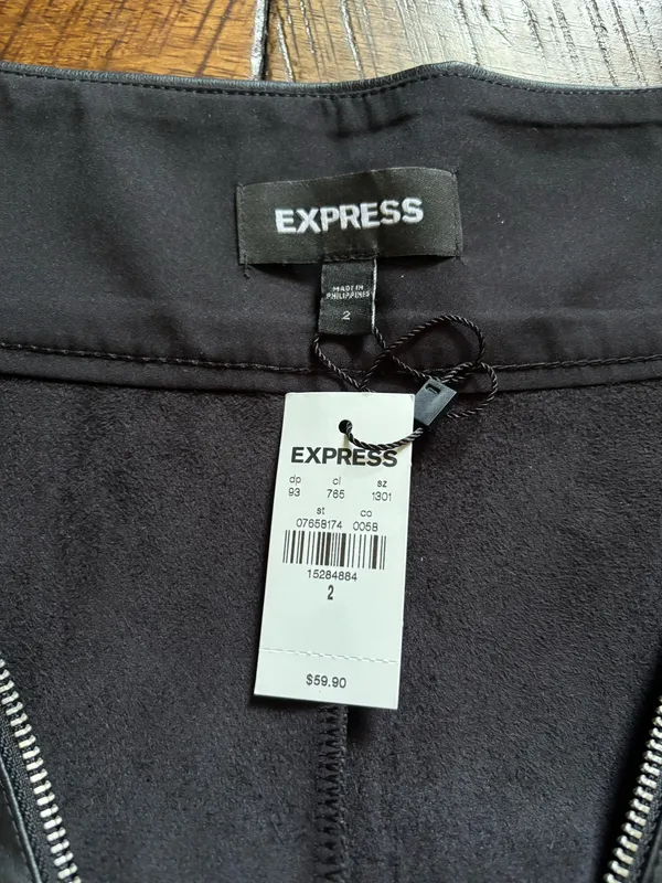 Express Faux Leather Skirt - Image 5