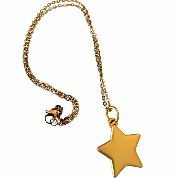 Vintage Weight Watchers WW Gold Tone Star Achievement Charm Necklace - Image 4