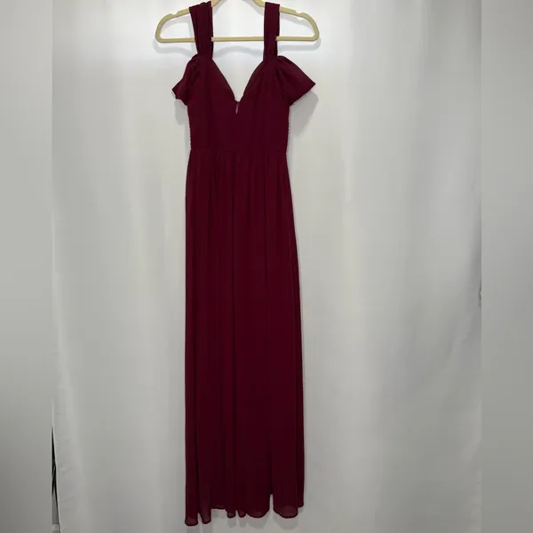 NWOT Lulus Make Me Move Burgundy Maxi Dress - Image 8