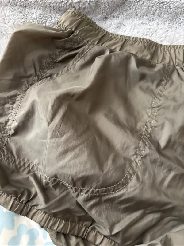 EUC FP Movement Bubble Hem Shorts in khaki Size L - Image 5