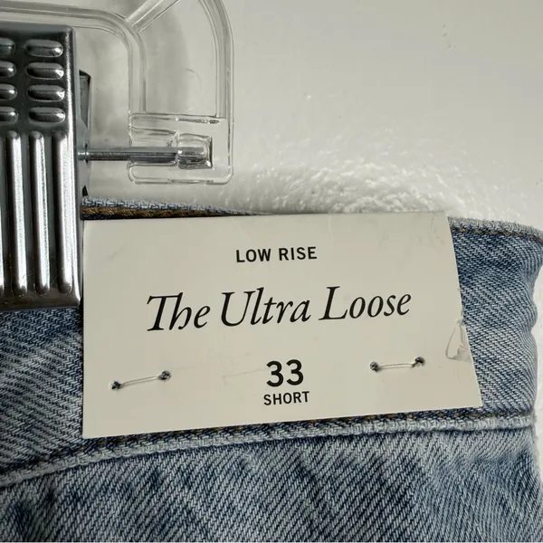 NWT Abercrombie‎ & Fitch The Ultra Loose Low Rise Size 33 Short Drapey Rigid - Image 6