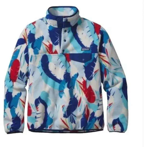 Patagonia Synchilla Snap-T Polyester Feather Dance Fleece Pullover - Image 11