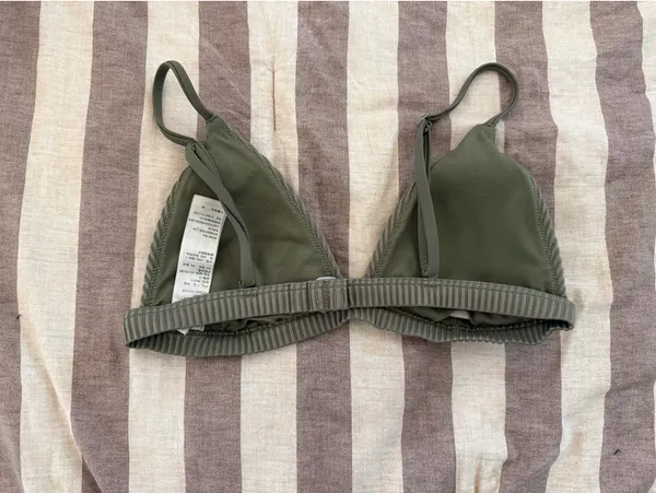 Green Hollister Bikini Ribbed Top - Image 2