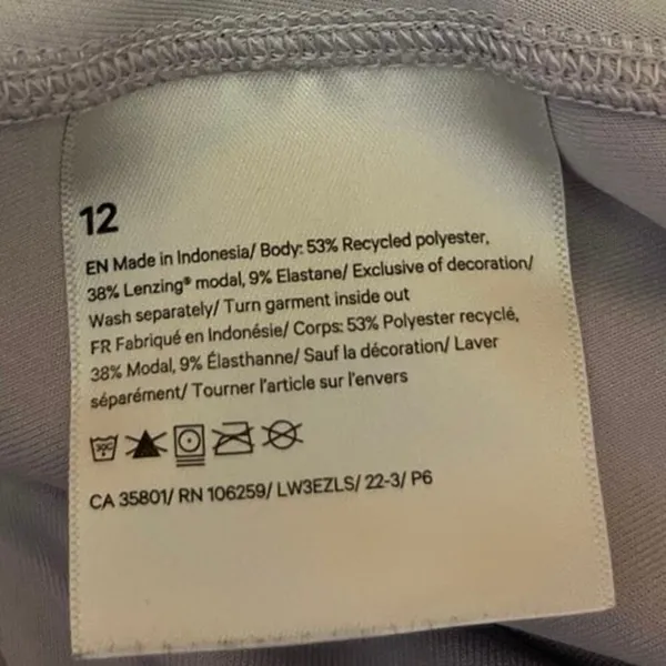 Lululemon Purple Lilac Long Sleeve Crew Neck Sweater Sweatshirt Top Size 12 - Image 4