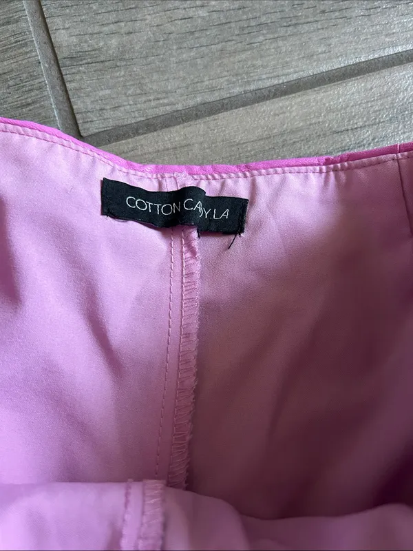 Cotton Candy Bright Pink Ruffle Skort - Image 2