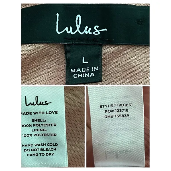 Lulus Days of Beauty Burnout Floral Jaquard Skater Dress Vtg Dusty Rose Pink L - Image 3