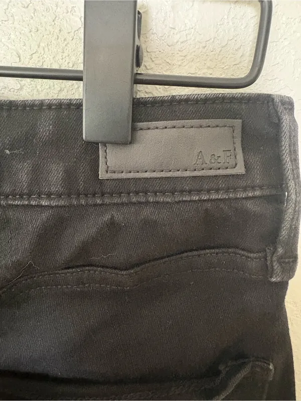 Abercrombie and fitch high rise super skinny black jeans - Image 4