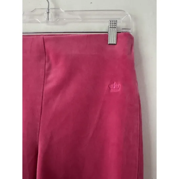 Juicy Couture Pink/Black Velour Biker Shorts Women’s Medium Set - Image 6