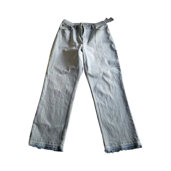 Abercrombie & Fitch Curve Love 90's Straight Ultra High Rise Jeans Size: 31 - Image 2