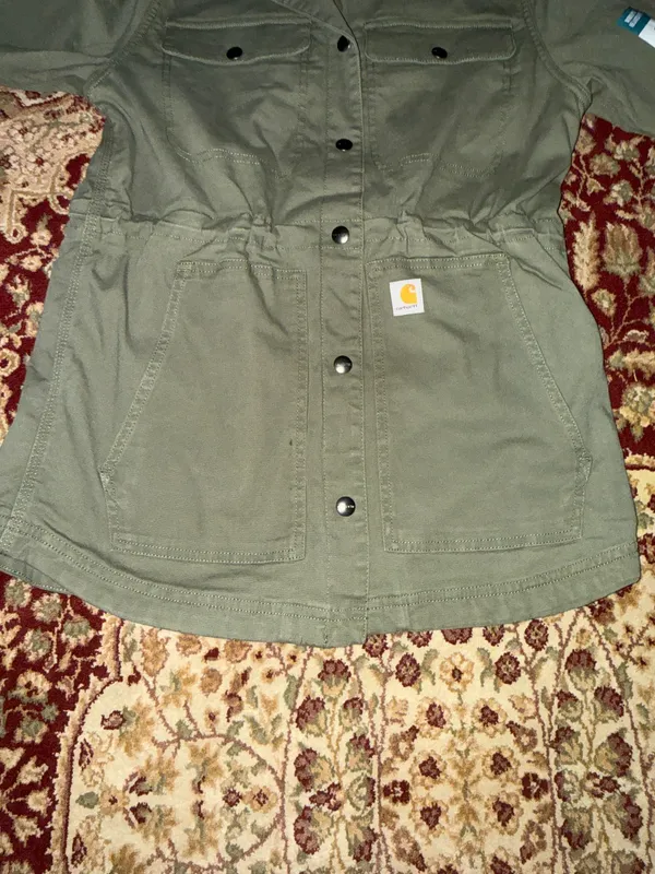 Carhartt Green Tencel Canvas Jacket - Image 5
