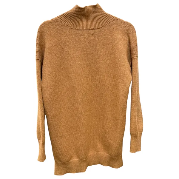 Size Small Anthropologie Maeve Camel Brown Mockneck Sweater - Image 4