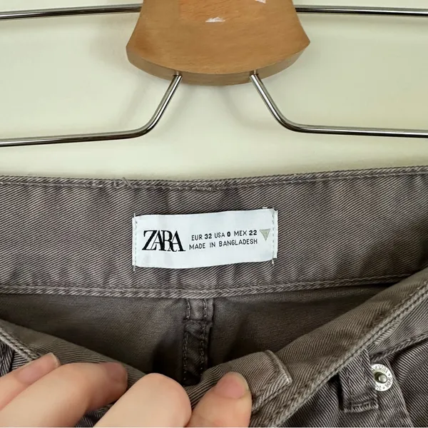 Zara | Taupe Brown Cargo Pants Size 0 Women’s - Image 4