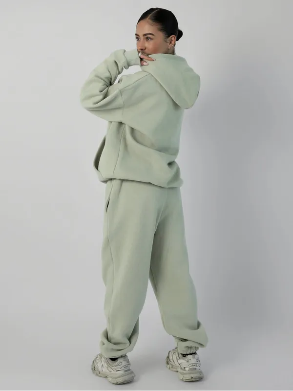 Comfrt Signature Pastel Sweatpants Size XS Green Tea Fleece Lined Light Green - Image 3