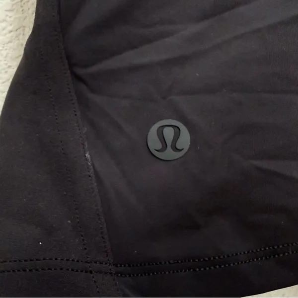 LULULEMON Black Nulu and Mesh-back Shelf Bra Yoga Tank Top Size 4 - Image 7
