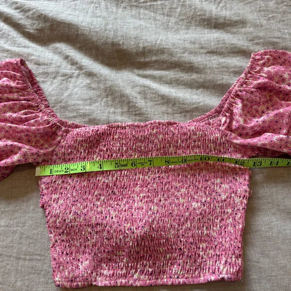 Hello Molly Smocked Pink Floral Top - Image 7
