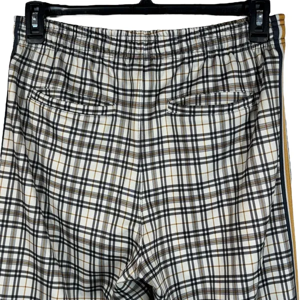 Urban Outfitters Medium Pants Plaid Pull-On Stretch Zip Pockets Hi-Rise Creased - Image 5