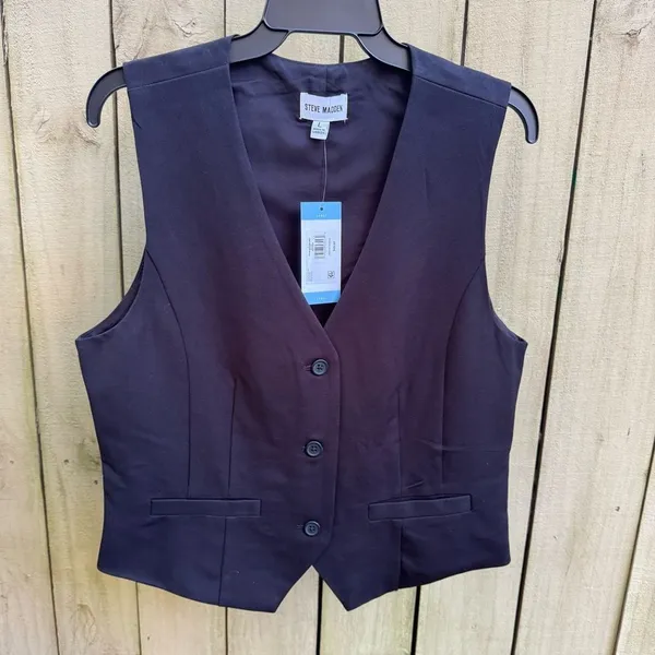 NWT Steve Madden Black Women's Vest - Image 2