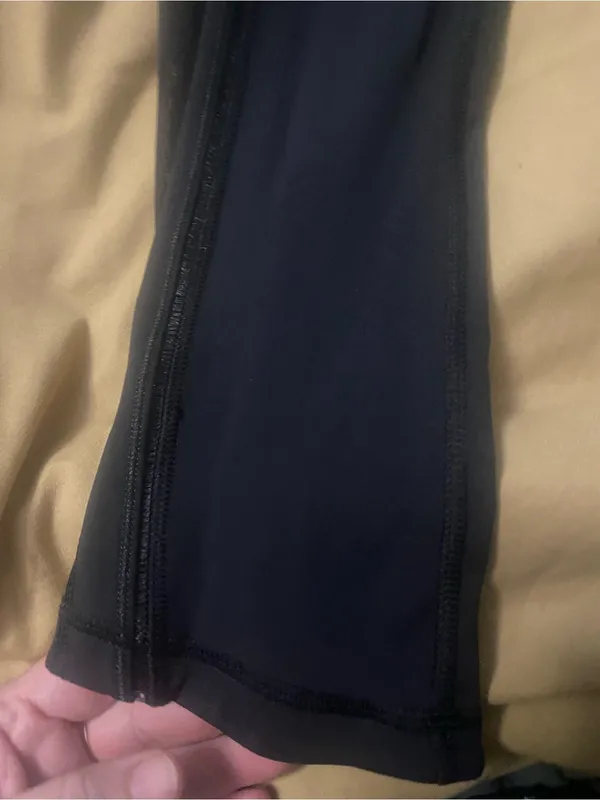 Lululemon Black mesh Detail Leggings - Image 2