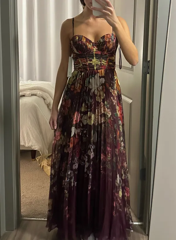 AQUA Cherry Maxi Dress - Image 5